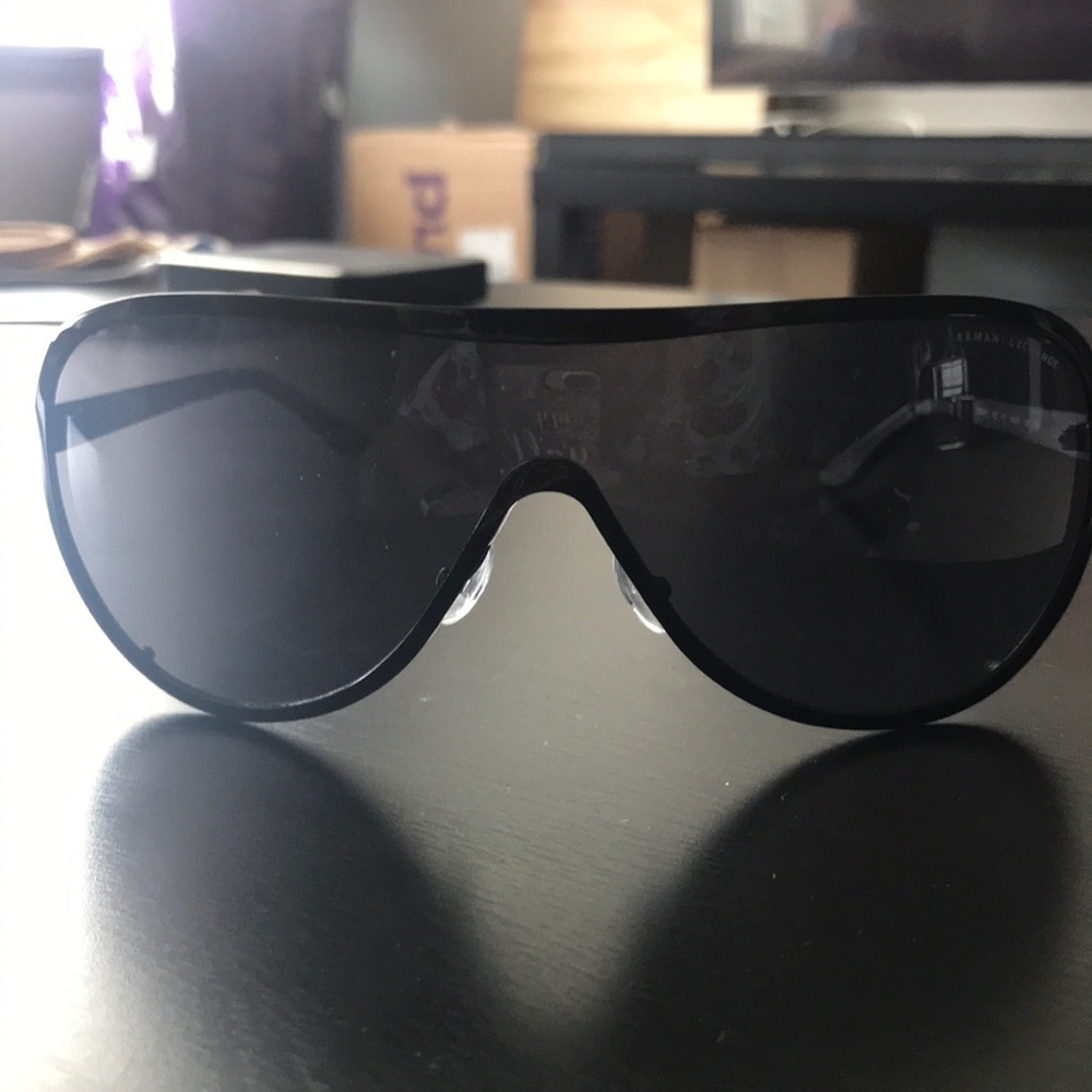 Armani Exchange Black Shield Sunglasses